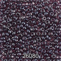 Бисер Чехия круглый 1 10/0 2.3 мм 500 г 26080 (Ф497) сливовый