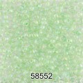 Бисер Чехия круглый 1 10/0 2.3 мм 500 г 58552 (Ф554) св.зеленый