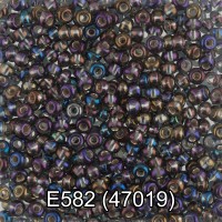 Бисер Чехия GAMMA круглый 5 10/0 2.3 мм 10 х 5 г 1-й сорт E582 серый ( 47019 )