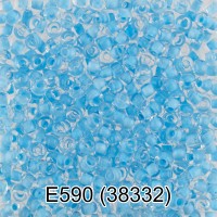 Бисер Чехия GAMMA круглый 5 10/0 2.3 мм 50 г 1-й сорт E590 св.голубой ( 38332 )