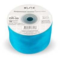 Лента капроновая 50 мм ( 2 ) BLITZ OR-50 22.8 м №115 лазурный