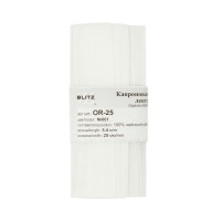 Лента капроновая 25 мм ( 1 ) BLITZ OR-25 ФАСОВКА 5 х 5.4 м №001 белый
