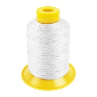 Швейные нитки (полиэстер) 1500D/2 "Gamma" / "Micron" обувные 183 м 200 я _БЕЛЫЙ