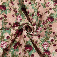 Ткань для пэчворка PEPPY ВИКТОРИАНСКИЕ РОЗЫ ФАСОВКА 50 x 55 см 146 г/кв.м 100\% хлопок ВР-16 розовый