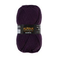 Пряжа ALPINA MARTA 100\% тактифил 5 шт. х 100 г 120 м №016 фиолетовый