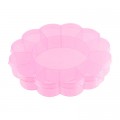 OM-013 пластик   16  x 16  x 2.7 см розовый\прозрачный