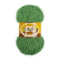 Пряжа ADELIA BRILLIANT 100\% полиэстер 10 шт. х 50 г 90 м №09 св.зеленый