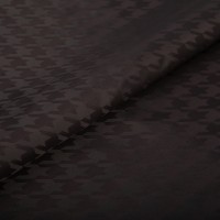 Ткань подкладочная Gamma Taffeta с рисунком JTR 52\% полиэстер, 48\% вискоза 145 см №125 т. коричневый (гусиная лапка)