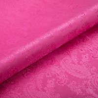 Ткань подкладочная Gamma Taffeta с рисунком JTR 52\% полиэстер, 48\% вискоза 145 см №141 розовый (растительный орнамент)
