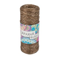 Пряжа ARACHNA Fibra 100\% полиэфир 10 шт. х 50 г 200 м №06 коричневый меланж