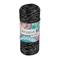 Пряжа ARACHNA Fibra 100\% полиэфир 10 шт. х 50 г 200 м №08 серый меланж