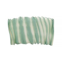 Лента декоративная "Floranta" Shibori (Шибори) 120 мм 20 см № 95e зеленый/светло-салатовый