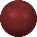 Бусина стеклянная 5810 6 мм 5 шт в пакете под жемчуг красный (red coral 718)