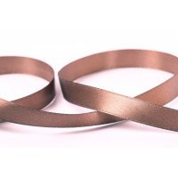 Лента атласная 12 мм ( 1/2 ) Gamma 33 м №031 т-коричневый