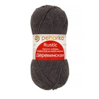 Пряжа Пехорская ПТ "Деревенская" 100\% шерсть 10 шт. х 100 г 250 м №035 маренго (т.серый)
