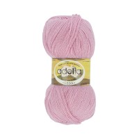 Пряжа ADELIA "LEDA" 99\% акрил, 1\% люрекс 5 шт. х 100 г 340 м №202 розовый