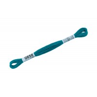 Нитки для вышивания "Gamma" мулине ( 0820-3070 ) 100\% хлопок 24 x 8 м №0858 т.мор.волна