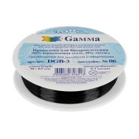 Zlatka / Gamma Проволока для бисера DGB-3 d 0.3 мм 50 м №06 черный