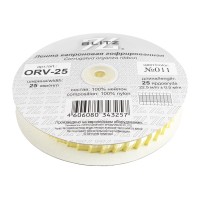 Лента капроновая 25 мм ( 1 ") "BLITZ" ORV-25 гофрированная 22.5 м №011 св.желтый