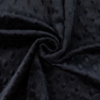 "PEPPY" Плюш PEVD ФАСОВКА 48 x 48 см 309 г/кв.м 100\% полиэстер 02 черный