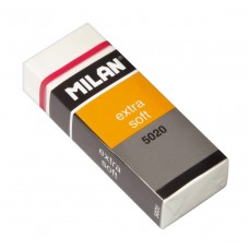 Milan Ластик Extra soft 5020 с карт. держателем 6.1х2.3х1.2 см 20 шт. CPM5020 экстра-мягкий, беспылевой