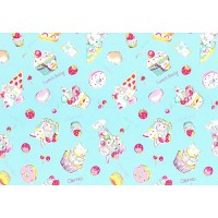 Ткань для пэчворка PEPPY NICO NICO LAND ФАСОВКА 100 x 110 см 200 г/кв.м 100\% хлопок 40702-70
