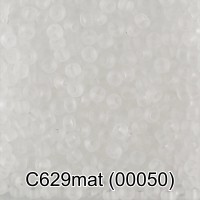 Бисер Чехия GAMMA круглый 3 10/0 2.3 мм 50 г 1-й сорт C629mat прозрачный мат. ( 00050 )