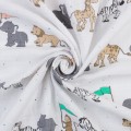 Ткань PEPPY Ткань муслиновая ФАСОВКА SMD EMBRACE 100\% хлопок 100 х 125 см Shannon Fabrics animal parade opal