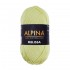 Пряжа ALPINA MELISSA 95\% вискоза, 5\% кашемир 10 шт. х 50 г 125 м №14 салатовый