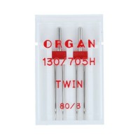 Иглы для быт. шв. машин ORGAN 80/3 2 шт в пенале 5102047 двойные