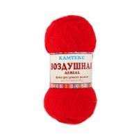 Пряжа Камтекс КТ Воздушная 50\% акрил, 25\% шерсть, 25\% мериносовая шерсть 5 шт. х 100 г 370 м 046 красный