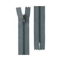 Молния Металл оксид (черный никель) ZIP 3B однозамковая 16 см Тип 3 10 шт неразъёмная "Gamma" №304 серый
