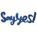 №11 на фетре с пайетками 5 х 1 шт J111C Say YES 30 х 11 см