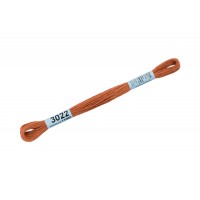 Нитки для вышивания "Gamma" мулине ( 0820-3070 ) 100\% хлопок 24 x 8 м №3022 т.рыжий