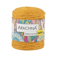 Пряжа ARACHNA Macrame Mini 80\% хлопок, 20\% полиэстер 4 шт. х 250 г 200 м №20 жёлтый