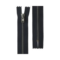 Молния Металл оксид (черный никель) ZIP 3B однозамковая 20 см Тип 3 10 шт неразъёмная Gamma №320 черно-синий