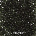 Бисер Чехия круглый 5 10/0 2.3 мм 500 г 50290 (Ф188) т.зеленый