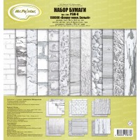 Бумага для скрапбукинга Mr.Painter PSW-K Набор бумаги 190 г/кв.м 30.5 x 30.5 см 6 л. 190908 Вокруг меня. Белый
