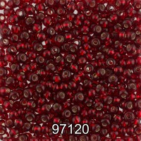 Бисер Чехия круглый 6 10/0 2.3 мм 500 г 97120 (Ф185) т.красный