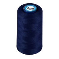 Нитки текстурированные Nitka U 150D/1 non-twisted 100\% полиэстер 5000 м №320 т.синий