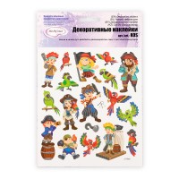 Mr.Painter KOS Декоративные наклейки 15 см х 16 см 5 шт. 105 Пираты
