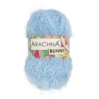 Пряжа ARACHNA "BUNNY" 100\% микрополиэстер 5 шт. х 100 г 110 м №54 голубой