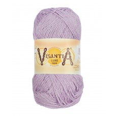 Пряжа VISANTIA "LUXE new" 85\% вискоза, 15\% люрекс 5 шт. х 100 г 240 м №05 св.фиолетовый