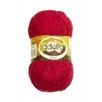 Пряжа ADELIA "KISS" 100\% полиэстер 10 шт. х 50 г 145 м №13 бордовый