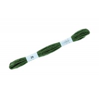 Нитки для вышивания Gamma декоративные МУЛИНЕ Cloud 100\% полиэстер 12 x 6 м №28 т. зеленый