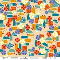 Бумага для скрапбукинга Mr.Painter PSR 200107 Ой, медуза! 190 г/кв.м 30.5 x 30.5 см 10 шт. СК/Распродажа 3