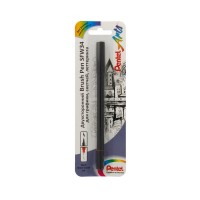 Pentel Двусторонний фломастер-кисть в блистере 1,2 - 10,5 мм кисть/круглое тонкое XSFW34A черный