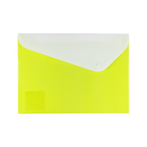 Expert Complete Trend NEON/Тренд неон Папка-конверт 2 отд. с кнопкой A4 180 мкм песок 20 шт. лайм 2206324