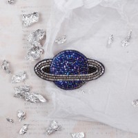 Klart набор для вышивания 10-010 Брошь. Сатурн 7.5 х 4.5 см