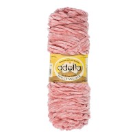 Пряжа ADELIA DOLLY VELOUR 100\% микрополиэстер 5 шт. х 100 г 93 м №04 пудровый